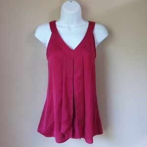 Ann Taylor Burgundy Sleeveless Blouse- S